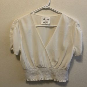 NWOT Sadie & Sage White Top